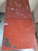 Prachtige vintage vierkante roestvrijstalen metalen tafels, Antiek en Kunst, Ophalen