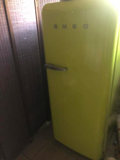Limoengroene SMEG koelkast, Elektronische apparatuur, Koelkasten en IJskasten, Gebruikt, Ophalen