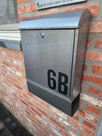 Inox brievenbus met slot en sleutel. Regio Scherpenheuvel., Jardin & Terrasse, Boîtes aux lettres, Enlèvement, Inox
