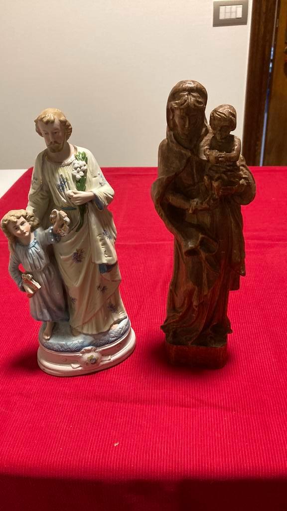 2 antiek beelden, Antiek en Kunst, Antiek | Religieuze voorwerpen, Ophalen