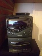 Philips stereo-toren. Radio,Cassette, Cd-speler, Ophalen, Zo goed als nieuw, Cd-speler, Philips