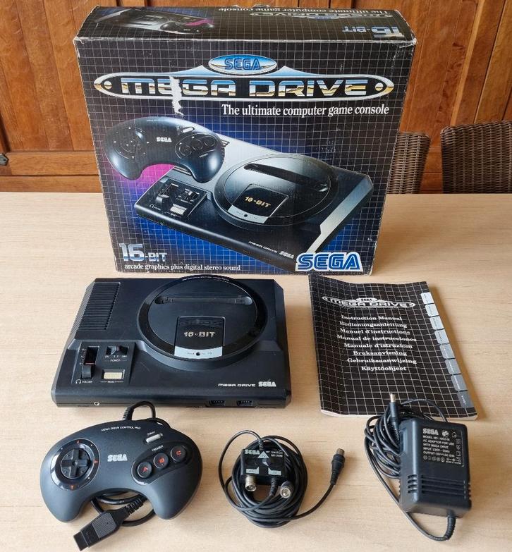 Sega Mega Drive Console + Controller + Box + Handleiding, Games en Spelcomputers, Spelcomputers | Sega, Gebruikt, Mega Drive, Met 1 controller
