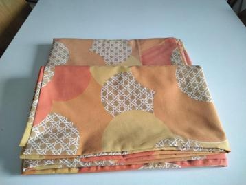 Vintage katoenen bedset met 2 lakens/160x260 cm beschikbaar voor biedingen