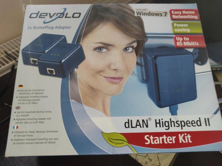 Devolo dLAN Highspeed Ethernet II Starter Kit, Computers en Software, Netwerk switches, Zo goed als nieuw, Ophalen of Verzenden