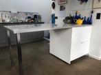Keuken eiland Ikea, hoogglans wit, Huis en Inrichting, Keuken | Keukenelementen, Ophalen, Wit