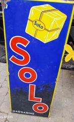Plaque émaillée  ancien  SOLO, Enlèvement, Utilisé, Panneau publicitaire