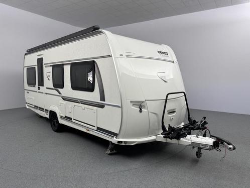 Fendt Saphir IC-Blackline 515 SG Mover Luifel Fietsendrager, Caravans en Kamperen, Caravans, Rondzit, Fendt, 2 aparte bedden, 5 tot 6 meter