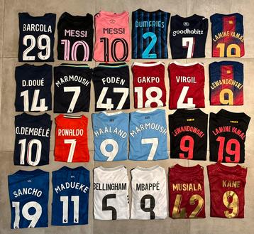 Voetbal tenues + sokken Clubs! Maat 110 t/m 164 kids + S beschikbaar voor biedingen