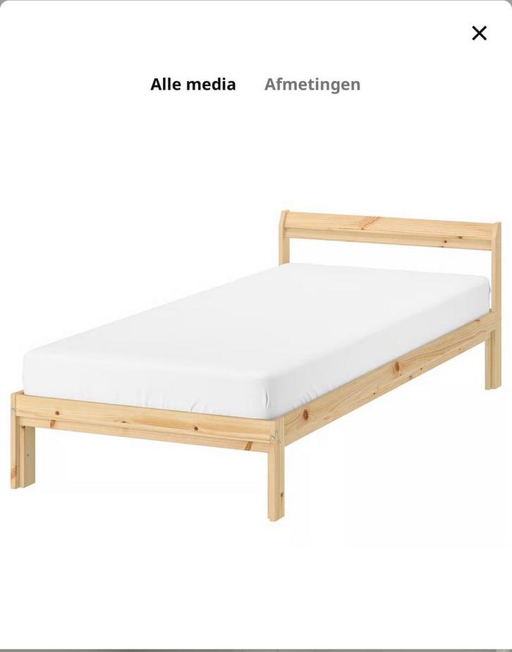 Cadre de lit, pin, 90x200 cm, Maison & Meubles, Chambre à coucher | Lits, Comme neuf, Enlèvement