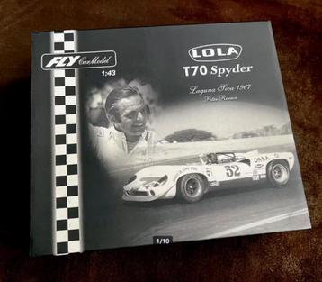 Fly Car Model 1:43 Lola T70 Spyder Laguna Seca 1967 Ref F2‼️ beschikbaar voor biedingen