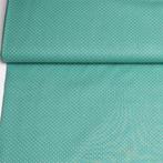 5611) 140x50cm Katoen stipjes groen, 120 cm of meer, Nieuw, Ophalen of Verzenden, Katoen