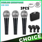 3x micro model shure SM58s met koffer, Musique & Instruments, Microphones, Enlèvement ou Envoi, Neuf, Micro chant
