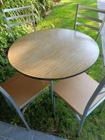 Ronde tafel plus 4 stoelen., Huis en Inrichting, Ophalen, Zo goed als nieuw, Vier personen, Rond