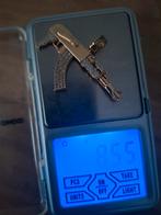 14k gouden ketting accessoire met echte diamanten, Ophalen, Goud, Goud, Met edelsteen