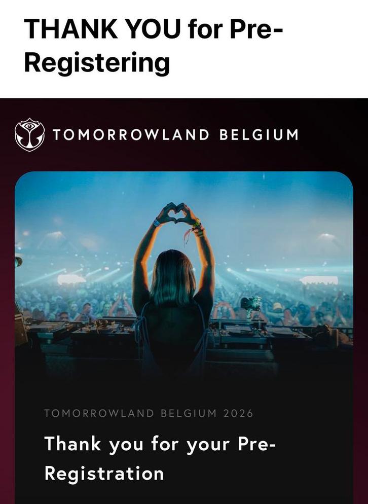 Tomorrowland Mail, Tickets & Billets, Concerts | Pop