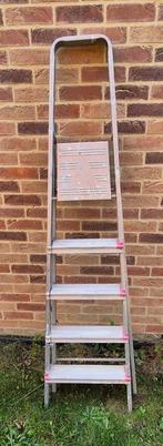 Sawor trapladder met 5 stappen, Doe-het-zelf en Bouw, Ladders en Trappen, Ophalen, Gebruikt, Ladder, Opvouwbaar of Inschuifbaar