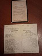 2 oude bidprentjes uit het Brussels Gewest, Verzamelen, Bidprentjes en Rouwkaarten, Ophalen of Verzenden, Bidprentje