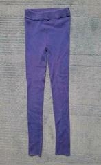 Warme blauwe legging met glitterrand maat 140, Ophalen of Verzenden, Gebruikt