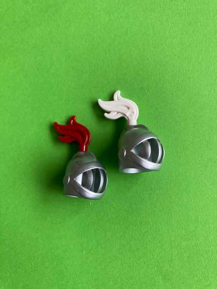 Lego helm grill face zilver (2x), Kinderen en Baby's, Speelgoed | Duplo en Lego, Zo goed als nieuw, Lego, Losse stenen, Verzenden