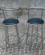 2 vintage roterende barkrukken, Huis en Inrichting, Barkrukken, 2 krukken, Ophalen of Verzenden, Zo goed als nieuw