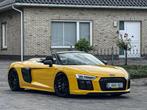 Audi R8 Spyder Cabrio V10 Carbon pakket Yellow Vegas, Auto's, Automaat, Overige kleuren, Cabriolet, Bedrijf