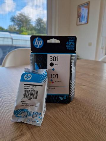 Hp 301 pack de 3 cartouches d'encre noir/3 couleurs authent