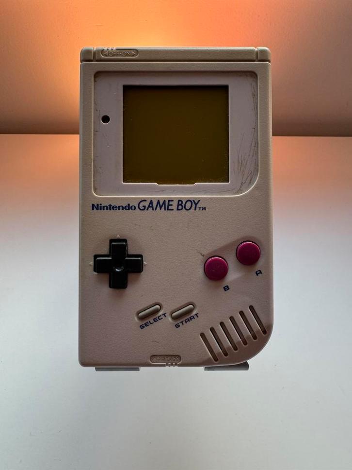 Game Boy DMG-01 + Gamester LMP lichtvergrootglas, Games en Spelcomputers, Spelcomputers | Nintendo Game Boy, Gebruikt, Game Boy Classic