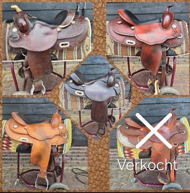 Equiflex, Billy Cook, White Star, San Angelo westernzadels, Dieren en Toebehoren, Paarden en Pony's | Zadels, Gebruikt, Western