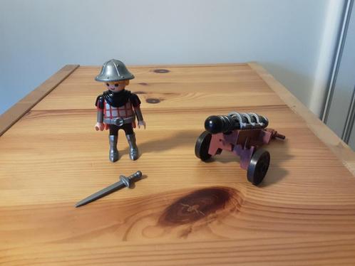 PLaymobil ridder en kanon, Kinderen en Baby's, Speelgoed | Playmobil, Zo goed als nieuw, Complete set, Ophalen of Verzenden