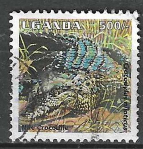 Uganda 1995 - Yvert 1238 - De nijlkrokodil (ST), Timbres & Monnaies, Timbres | Afrique, Affranchi, Autres pays, Envoi