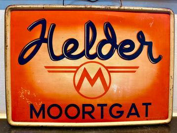 Helder Moortgat Duvel metalen bord van 1948., Verzamelen, Ophalen of Verzenden, Gebruikt