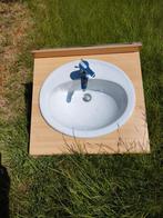 Lavabo wastafel met kraan, Ophalen, Gebruikt, 50 tot 100 cm, Minder dan 100 cm