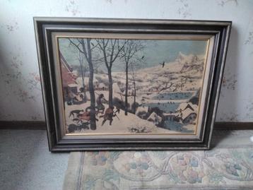 Kader   Pieter Bruegel de oude.   Jagers in de sneeuw 