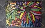 Zachte mooie deurmat mat met kleurrijke bloemen 'happy mat', Nieuw, Ophalen of Verzenden