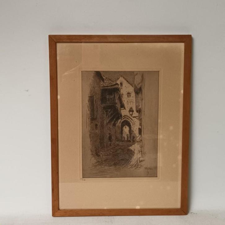 Georges Lemmen (1865-1916) - Ets - Milau, Antiek en Kunst, Kunst | Etsen en Gravures, Ophalen of Verzenden