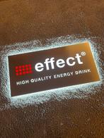 Verlicht metalen reclamebord met „effect”, Verzamelen, Merken en Reclamevoorwerpen, Ophalen of Verzenden, Zo goed als nieuw, Reclamebord
