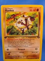 Mankey 55/64 - Jungle (1st edition), Hobby en Vrije tijd, Verzamelkaartspellen | Pokémon, Verzenden, Zo goed als nieuw