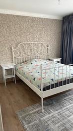 Metaal bed met kasten, Ophalen, Tweepersoons, Metaal, 160 cm