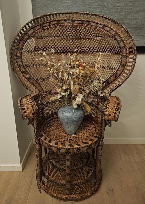 Prachtige rotan pauwenstoel / Emmanuelle stoel, Antiek en Kunst, Antiek | Meubels | Stoelen en Sofa's, Ophalen