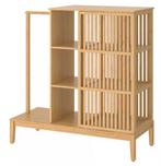 Open kledingkast Nordkisa van ikea, bamboe. Niruwstaat, Huis en Inrichting, Ophalen, Zo goed als nieuw