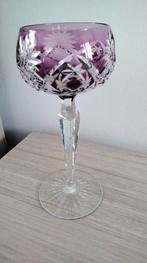 cristal Val Saint Lambert couleur violet hauteur 19,3 cm., Enlèvement ou Envoi