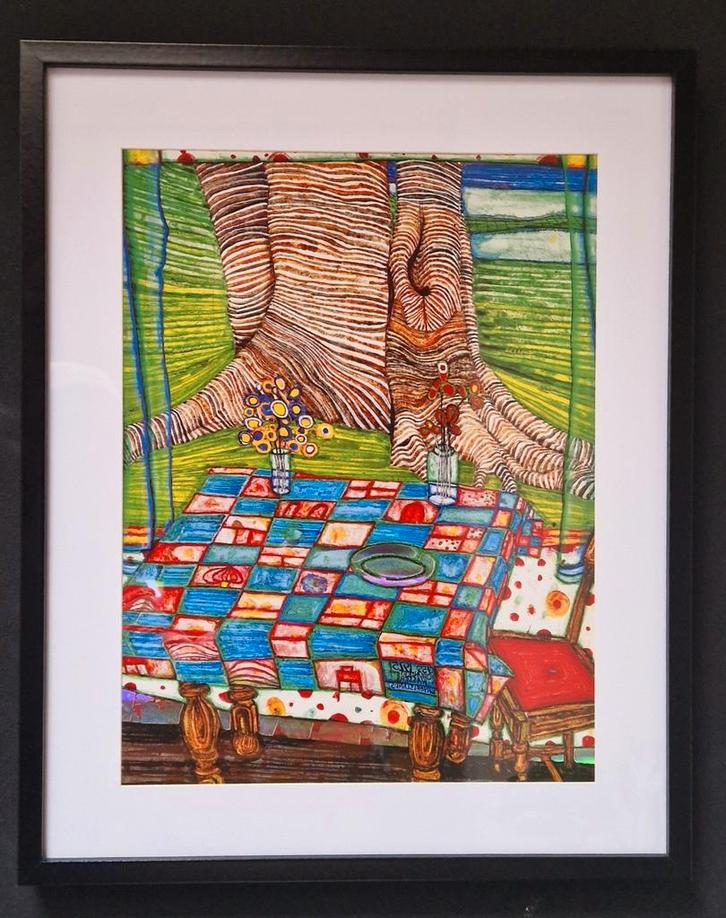 Hundertwasser - Island of Lost Desire, Antiek en Kunst, Kunst | Litho's en Zeefdrukken, Ophalen