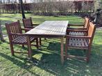 Teaken tuinset, Tuin en Terras, Ophalen, Zo goed als nieuw, Tuinset