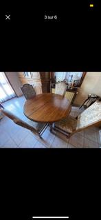 Table + chaise en merisier, Antiquités & Art