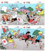 rode kruis reeks jommeke  sticker, Ophalen of Verzenden