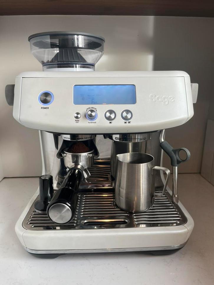 Sage the Barista Pro Sea Salt, Elektronische apparatuur, Koffiezetapparaten, Zo goed als nieuw, Koffiebonen, Espresso apparaat