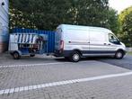 Altrex aanhangwagen + steiger, Ophalen