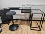 Bureau, Huis en Inrichting, Ophalen of Verzenden, Zo goed als nieuw, Glas