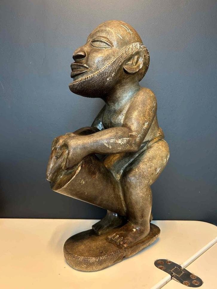 Sculpture africaine en pierre pièce artisanale env. 10 kg, Antiquités & Art, Art | Sculptures & Bois, Enlèvement ou Envoi