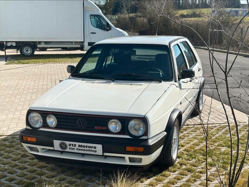 VW GOLF 2 GTI G60, Auto's, Volkswagen, Particulier, Golf, ABS, Benzine, 5 deurs, Handgeschakeld, Wit, Grijs, Stof, Dealer onderhouden